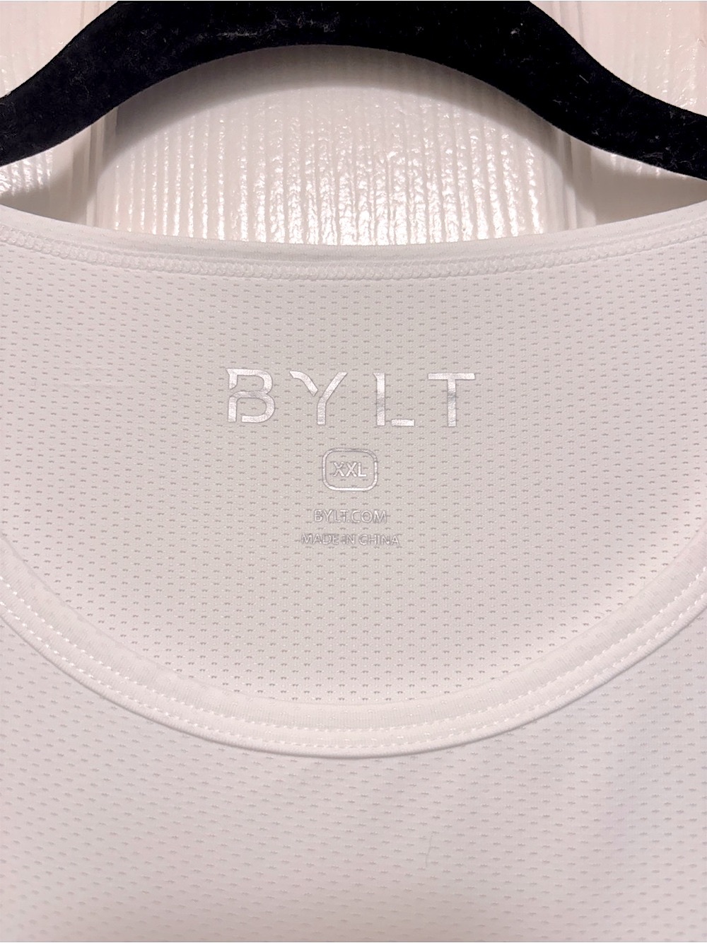 NWT BYLT Pulse Short Sleeve Drop Cut in White - Picture 8 of 12